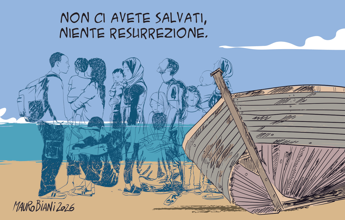 maurobiani's tweet photo. #Pasqua #persone #migranti #Italia #Europa #mediterraneo #cimitero
Due #naufragi in poche ore, decine di morti a #Lampedusa e nell’#Egeo
"Nessuno ci soccorreva". Nessuna resurrezione.
Oggi per @repubblica https://t.co/W1sGxjNjIr