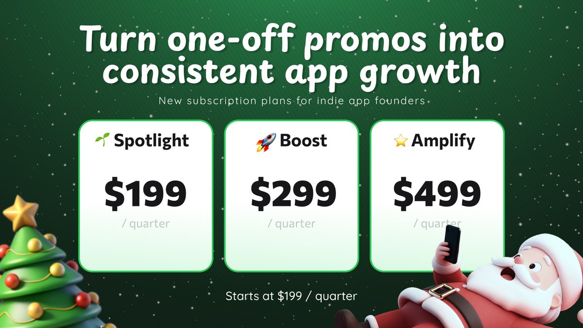 Indie App Santa tweet media