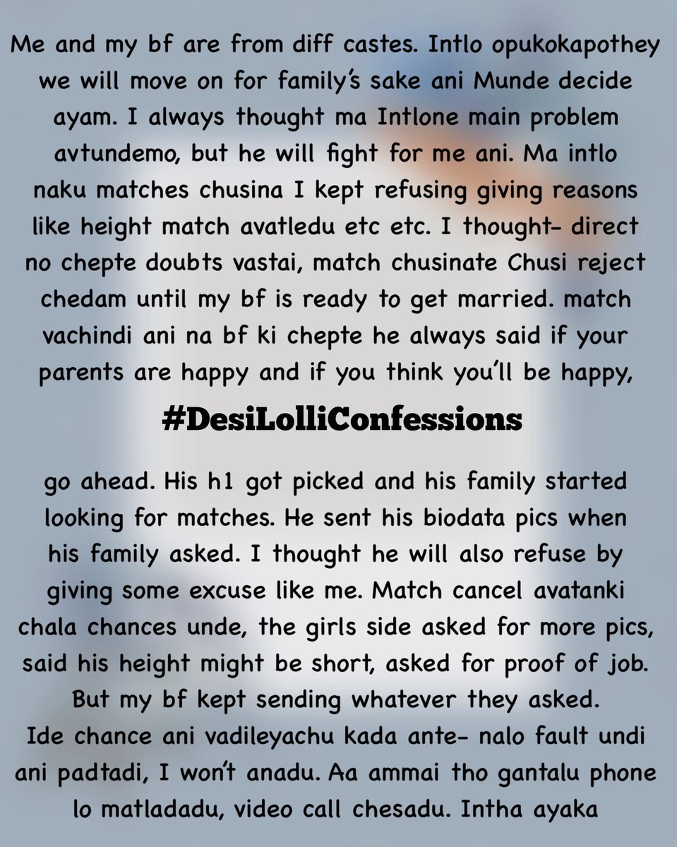 Desi Lolli Confessions tweet media