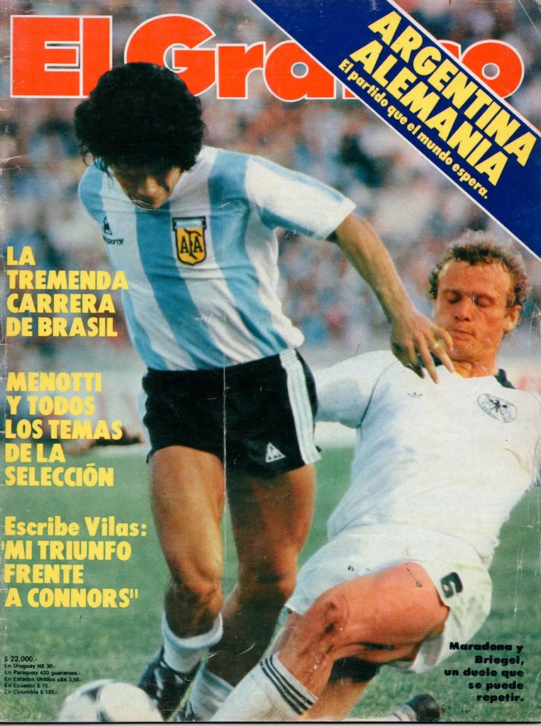 Clásicos del Fútbol Internacional ⚽️
Argentina 🇦🇷 Alemania 🇩🇪
Maradona y Briegel 
Se viene el Mundial 💪🏻