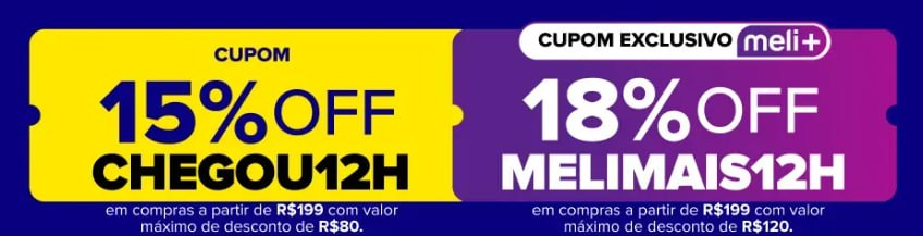 🚨 CUPONS MERCADO LIVRE 💛

🎟️ 15% OFF (até R$80 de desconto)
🏷️ CUPOM: CHEGOU12H

🎟️ 18% OFF (até R$120 de desconto)
🏷️ CUPOM: MELIMAIS12H

ATIVE AQUI 👇
🔗 mercadolivre.com/sec/12Q246H

🔥 Quer mais cupons assim?
Entre no canal: t.me/piradosporacha…

#bbb #bbb26