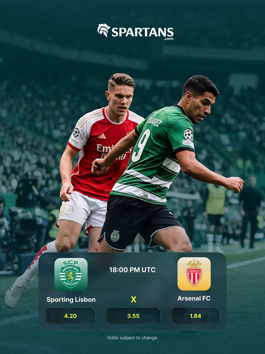 SpartansBet's tweet image. There is just something different about Champions League nights.

The lights, the tension, the feeling that anything can happen. Two massive games tonight, who have you got? ⚽✨

📆 Tonight | ⏰ 18:00 PM UTC.

Play. Bet. Win Big.

#Spartans #UEFA #League #BigWin