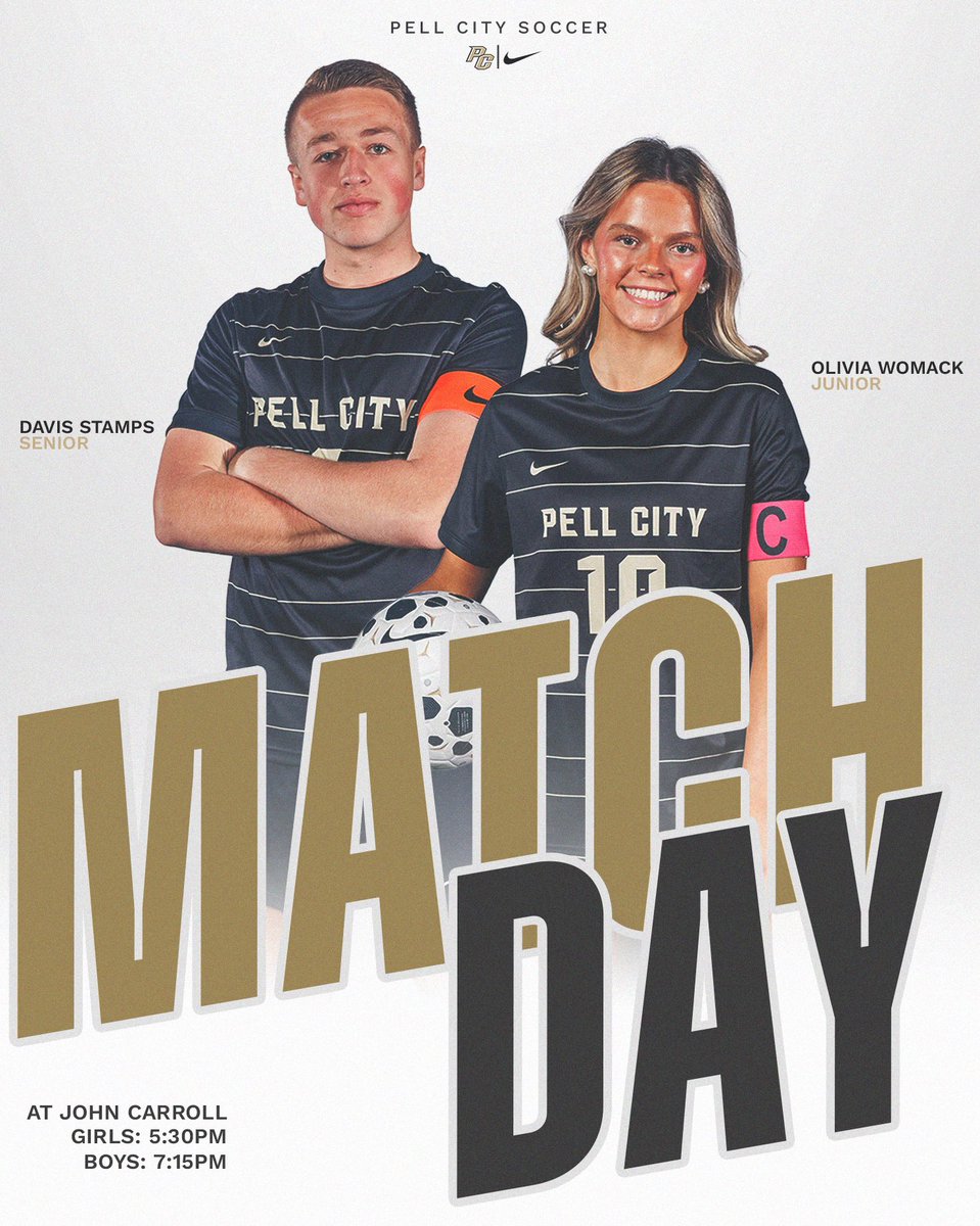 The Panthers hit the road tonight.

📍 at John Carroll

🕠 Girls – 5:30 PM
🕖 Boys – 7:15 PM

Two matches. One goal.
Let’s go get it.

#WeArePC
