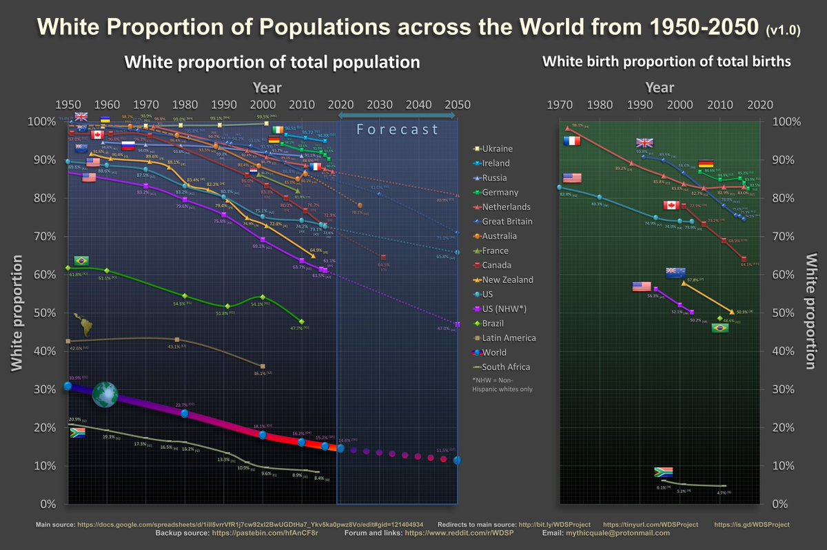 RealistEuropean's tweet photo. The world as you live it is currently set up in the interests of white people (primarily white men). That is already untenable and will increasingly soften over the coming decades. Whiteness will no longer be the norm. It's part of a long-term decolonisation. https://t.co/PBnyPkomFm