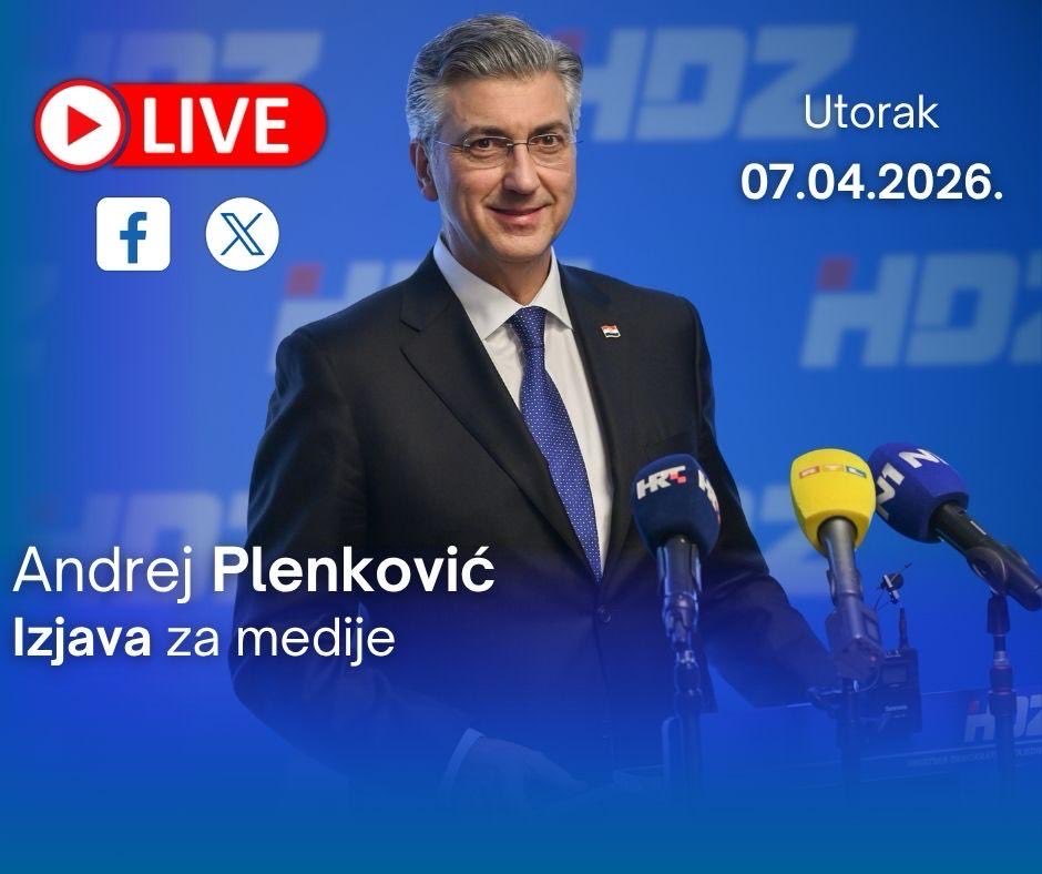 HDZ_HR's tweet image. LIVE STREAM. U očekivanju izjave PHDZ/PVRH @AndrejPlenkovic nakon zajedničke sjednice Predsjedništva &amp;amp; Nacionalnog odbora #HDZ. 📺 Izravni prijenos možete pratiti na našem #Facebook &amp;amp; #X.
