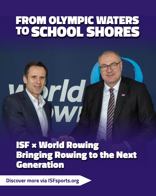 ISFsports's tweet image. 🚣 ISF × World Rowing
A new MoU brings rowing closer to schools worldwide through:
🎓 education
👩‍🏫 teacher training
🌍 future school events
Olympic heritage, new youth pathways.
More on isfsports.org
#ISF #Rowing #SchoolSport