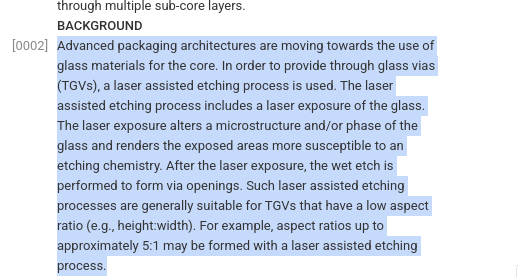 vlmkapital's tweet image. $LPKF $LPK.DE $LPK $LPKFF

Would you look at that, you can find the exact process LPKF has patented from $INTC Intel's glass substrate patent. Would imply to me that LPKF is very deeply embedded into the Intel glass substrate ecosystem.

patents.google.com/patent/US20240…