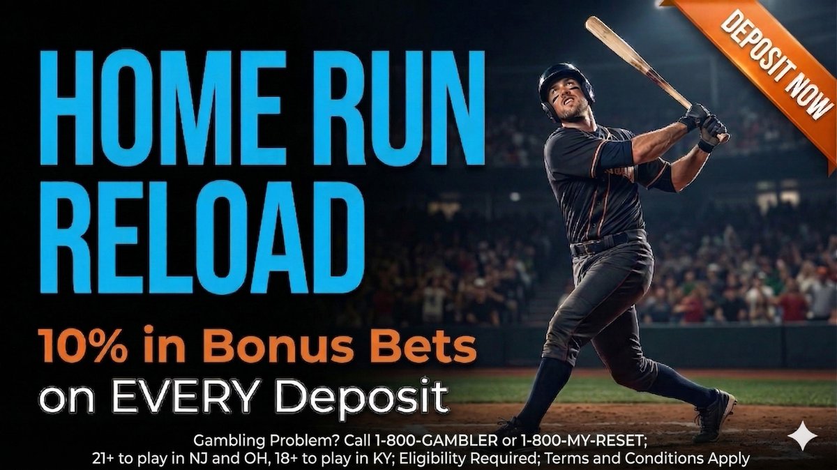 primesportsbook's tweet photo. Earn 10% in Bonus Bets on EVERY Deposit!