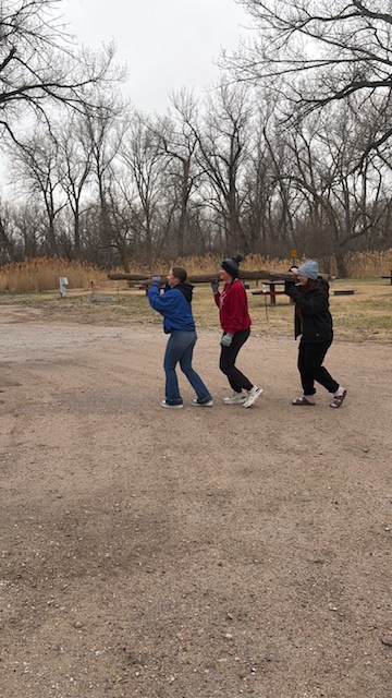 SethRyker's tweet photo. Service Day 2026!  These students are completing projects at the Blue Heron campground with their fearless leader Mrs. Higgins! @GBurgSwedes https://t.co/vbLFt9YT9x