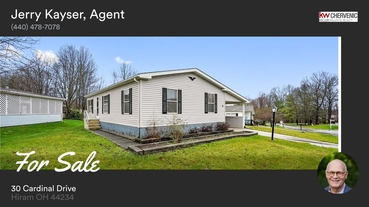 gak327's tweet photo. 🛌 3 🛀 2 🚘 2
📍 30 Cardinal Drive, Hiram, OH, 44234

My latest listing on RateMyAgent.
SAL 2005015692
https://t.co/y9HQOyIcMd

...
#ratemyagent #realestate #Keller_Williams_Chervenic_Real https://t.co/Onth2GmR66