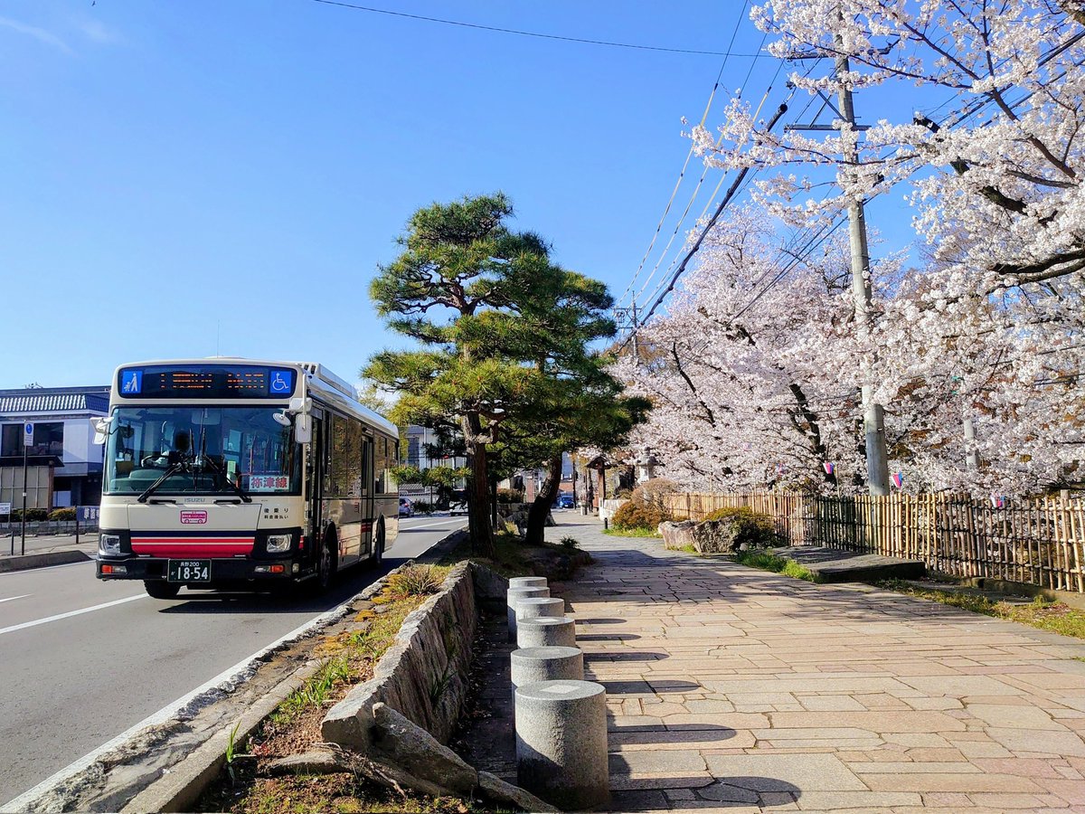 hakutaka576's tweet photo. 千曲バスと桜🌸🌸🌸 https://t.co/Vrjlh6JRIM
