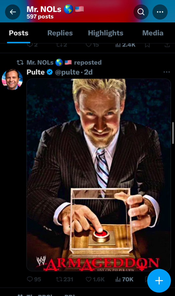 The One Time dumbass Mr Nols reposted the meme I made of <a href="/ryancohen/">Ryan Cohen</a> that <a href="/pulte/">Pulte</a> posted, but didn’t give me my credit, because I was BLOCKED!

LMFAO 

So both guys reposted my shit even though they both had me BLOCKED. 

Push the button already. 

Shoutout D Squad 
$GME $BBBYQ