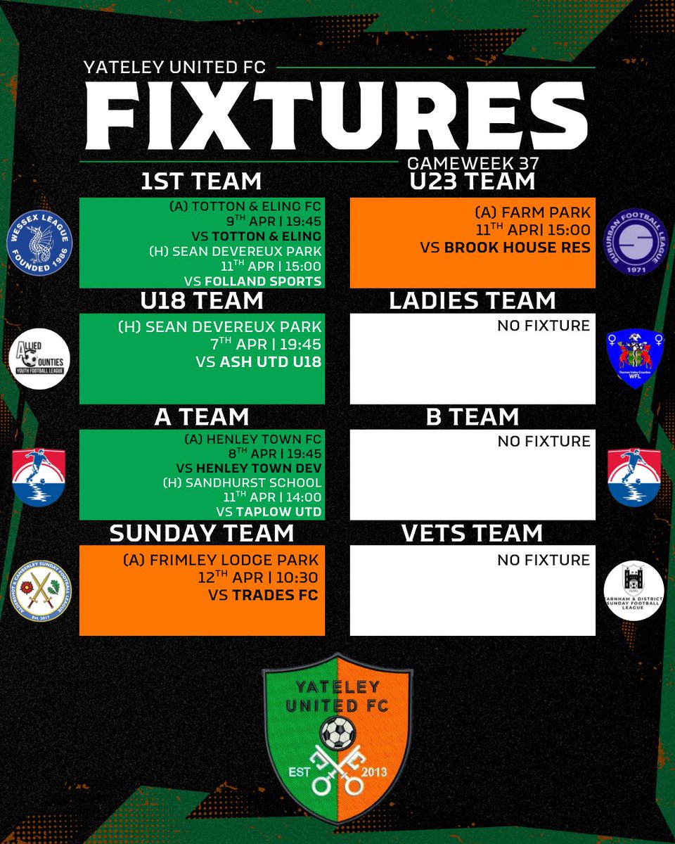 Yateley United FC tweet media