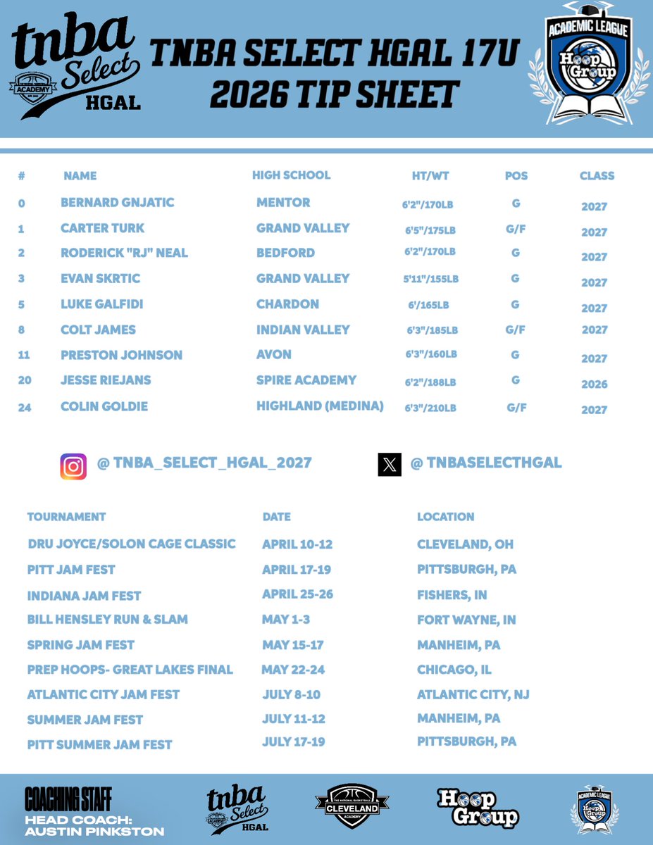 TNBA Select HGAL 2027 tweet media