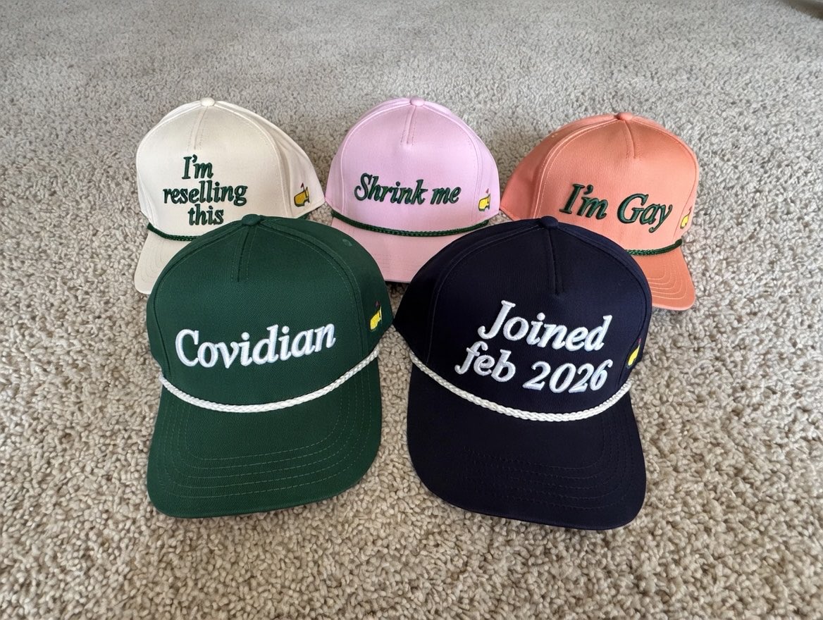 snakeollbroker's tweet image. Finally got my masters hats in from eBay!