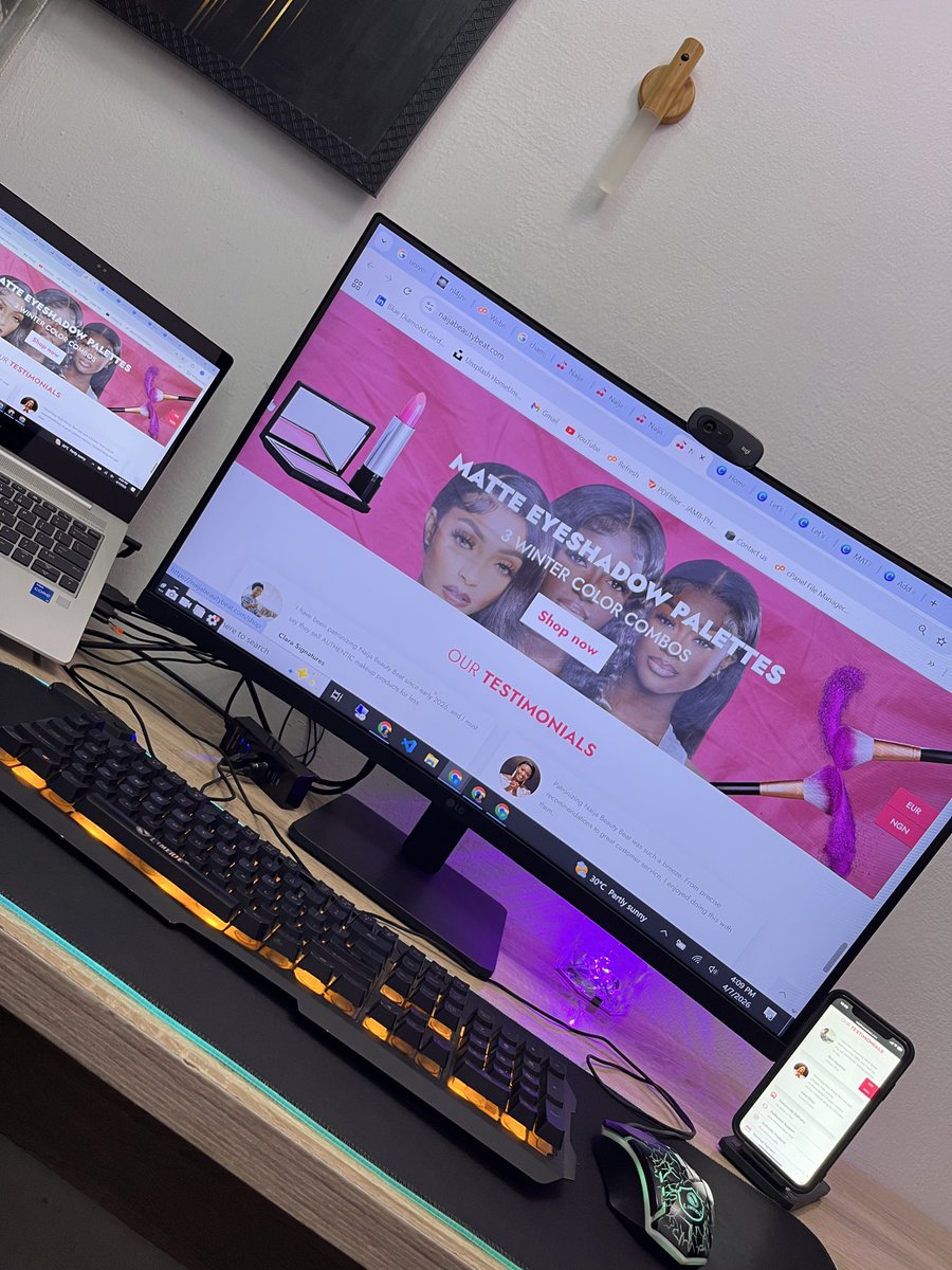 webdesignerng's tweet image. Yet another website delivered to our client👨🏽‍💻✨

This time it’s for a Makeup &amp;amp; Beauty brand in Nigeria💋💅