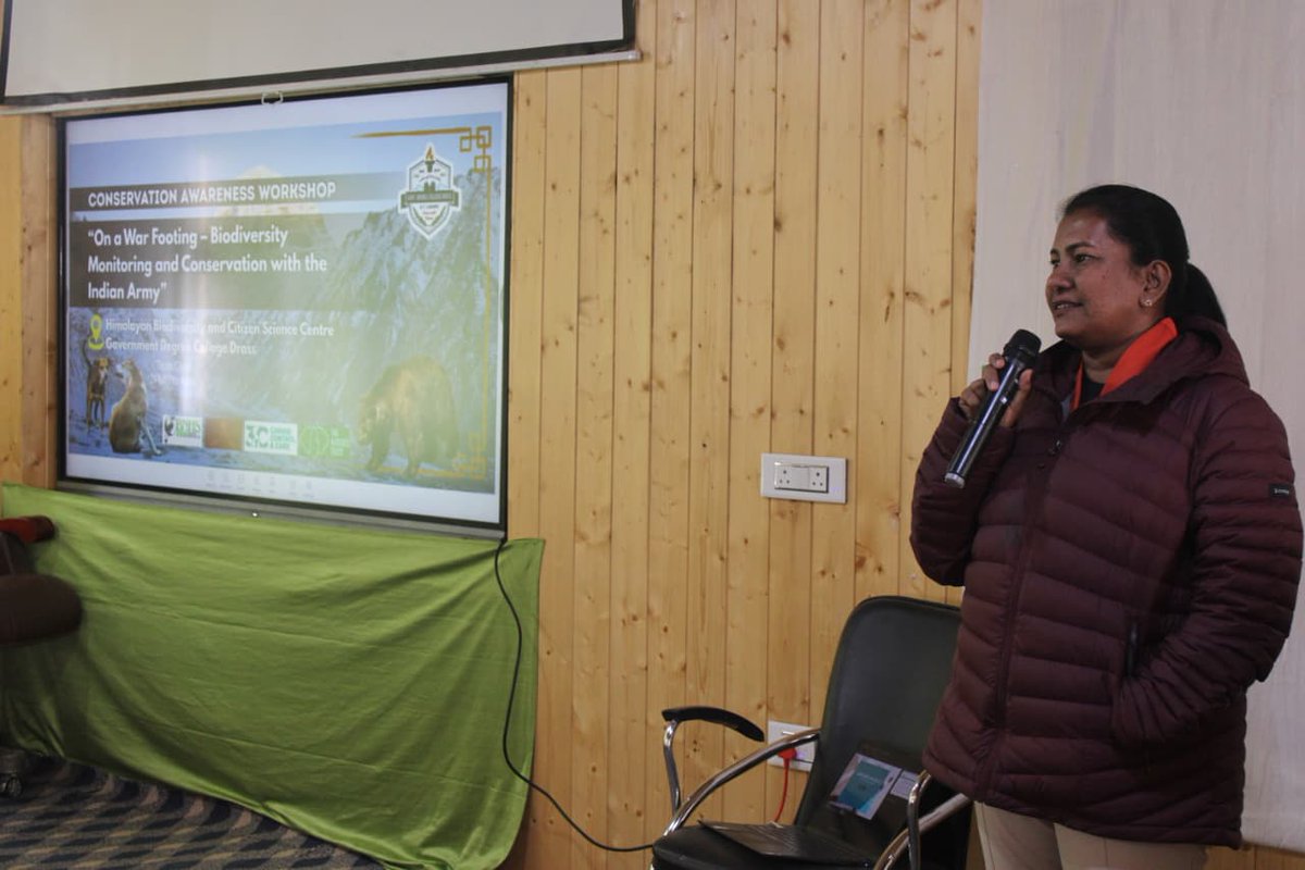 The Himalayan Citizen Science and Biodiversity Centre of GDC Drass organized a Conservation Awareness Workshop on the theme “Biodiversity Monitoring and Conservation with the Indian Army.” The event witnessed enthusiastic participation from students, faculty members &amp; experts.
