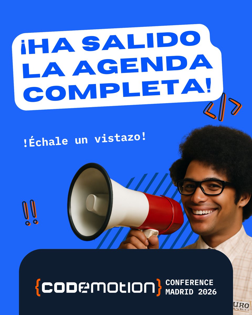 Codemotion Madrid tweet media
