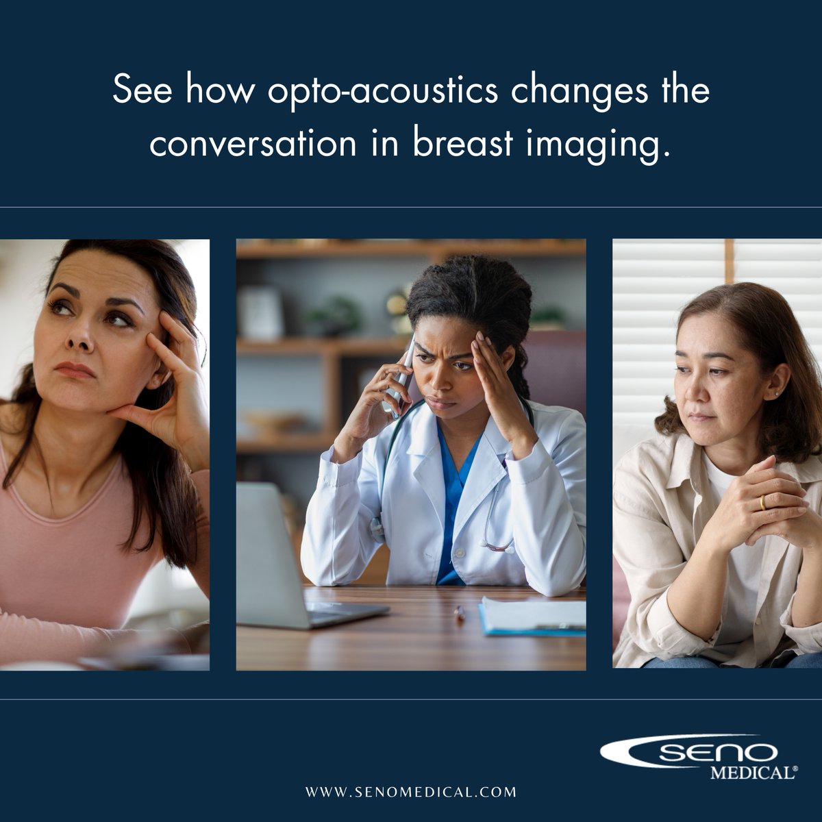 senomedical's tweet photo. Breast cancer diagnosis shouldn’t be a waiting game.
With opto-acoustic imaging, clinicians see molecular-level vasculature and oxygenation signatures beyond anatomy alone, helping differentiate benign from malignant lesions earlier, and more confidently.

#Imagio #breastcancer https://t.co/lEjoED7rUa