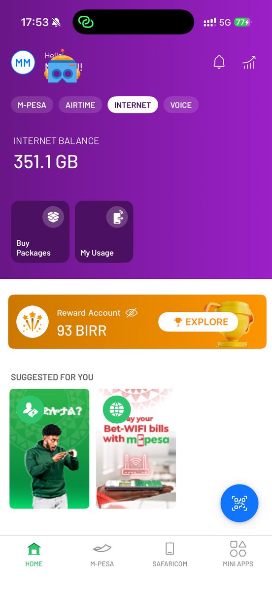 vonmutinda's tweet photo. @Safaricom_Care,
@SafaricomPLC,
@PeterNdegwa_ 

How come Safaricom ሳፋሪኮም Ethiopia has a better MPESA app than Kenyan’s?

@Jayriq you have a point. https://t.co/e9n5NcCqZZ
