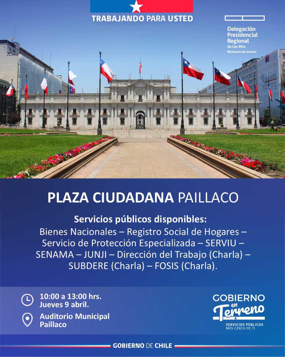 Delegación Presidencial Regional de Los Ríos tweet media