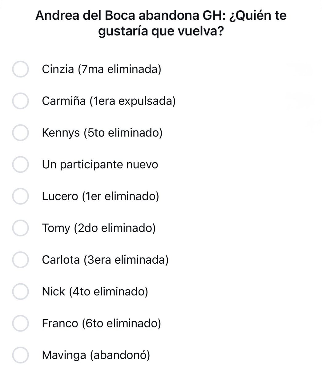GH ENCUESTAS 🇦🇷 tweet media