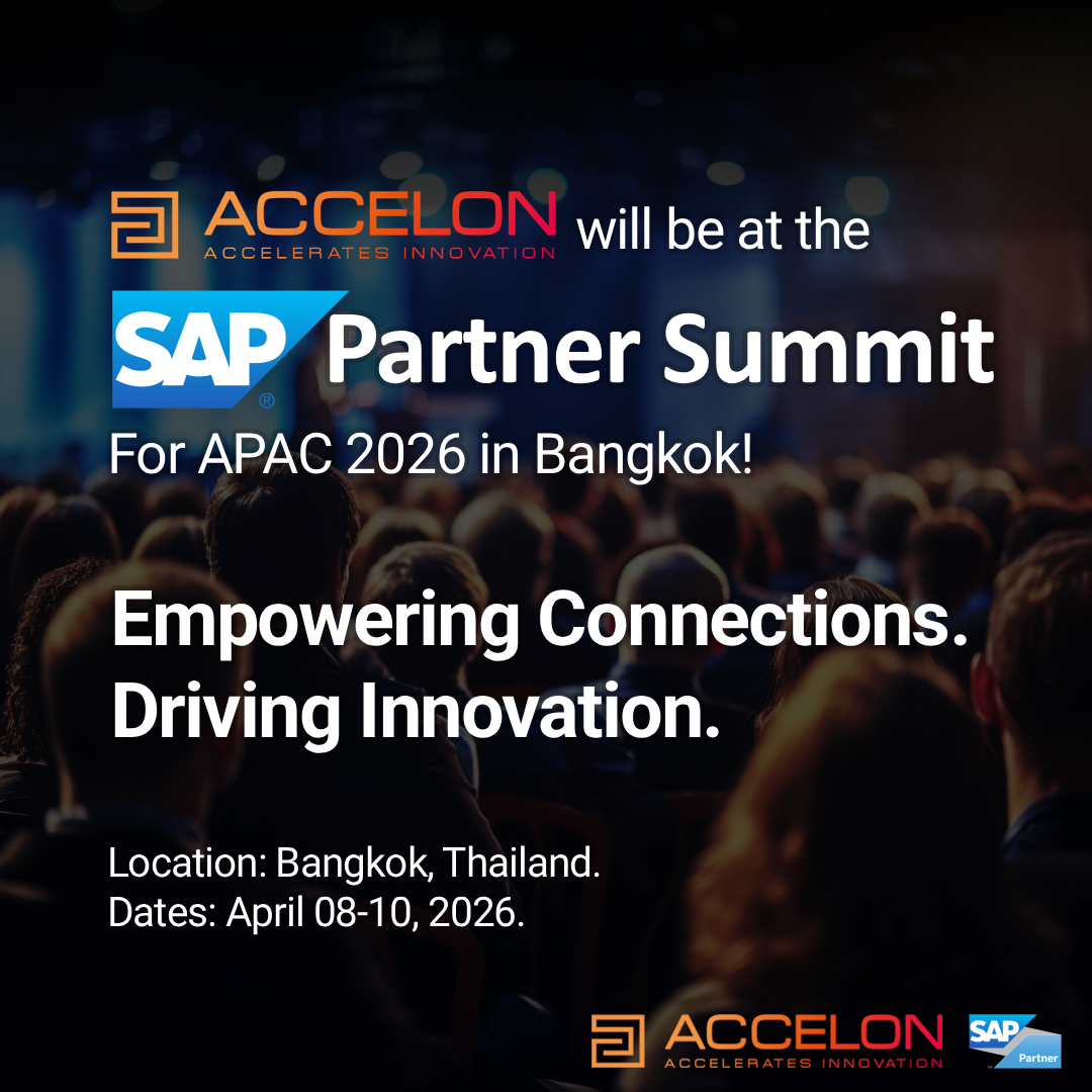 We’re excited to be part of yet another meaningful gathering within the SAP ecosystem at the SAP Partner Summit for APAC in Bangkok, where innovation meets collaboration and ideas turn into impact. 🚀

At Accelon Technologies, we believe that true transformation happens when