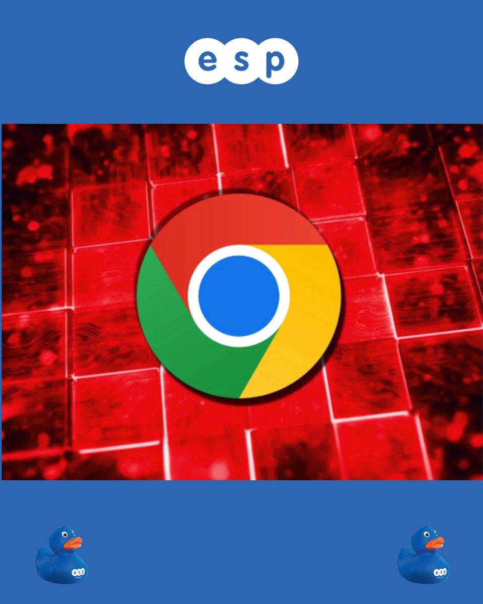 ESPProjects's tweet photo. Using Google Chrome? It's time to click that "Update" button! Two new zero-day vulnerabilities are being actively exploited in the wild right now. Staying secure is just a quick browser restart away.

https://t.co/JPPMWWnWd6

#Cybersecurity #GoogleChrome #InfoSec #espprojects https://t.co/n29lLd1O6n