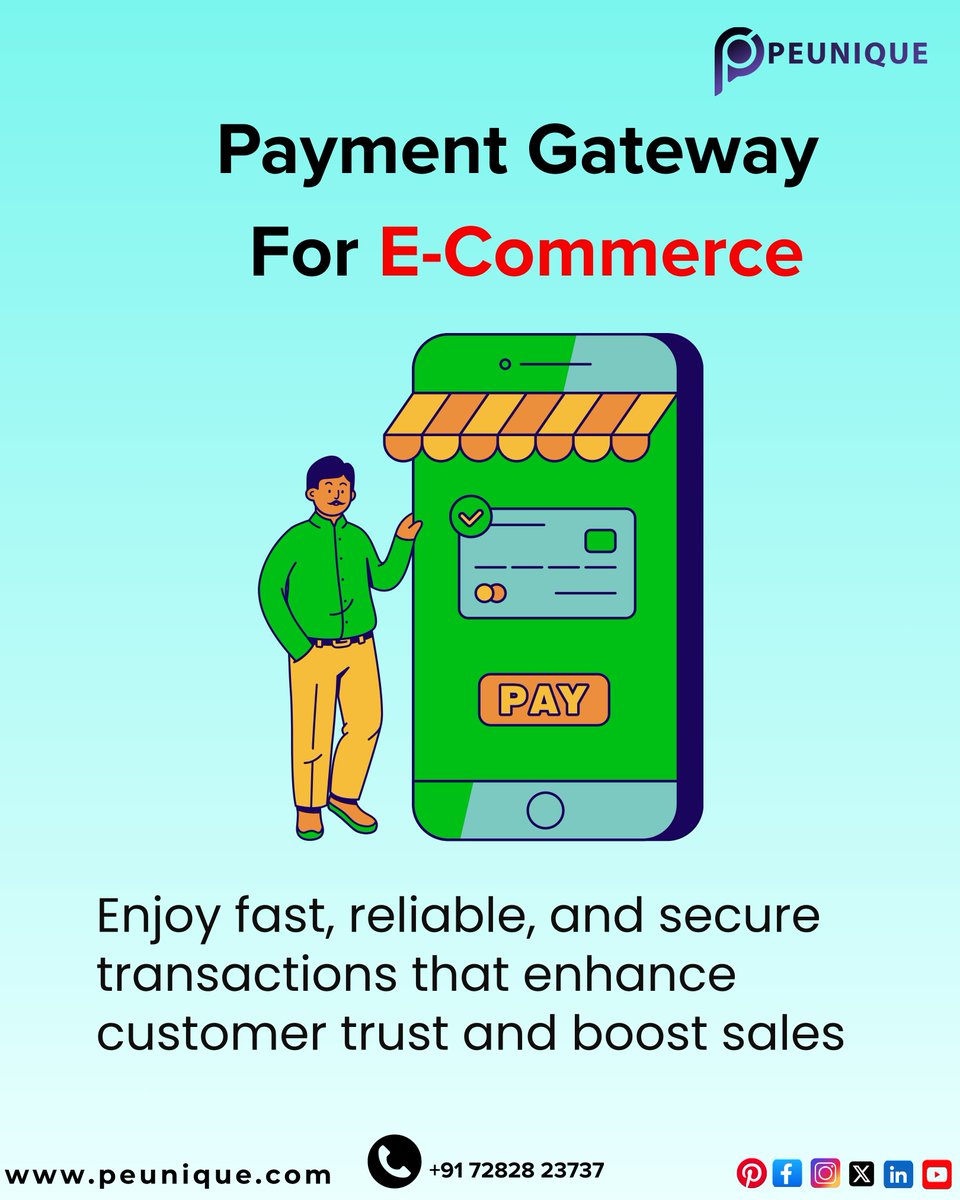 pe_unique's tweet image. Boost your store with PeUnique Payment Gateway for E-Commerce 🛒
Fast, secure &amp;amp; seamless transactions to grow your online business.
🌐 peunique.com
📞 +91 72828 23737

#PeUnique #Ecommerce #PaymentGateway #DigitalPayments #Fintech #OnlineBusiness