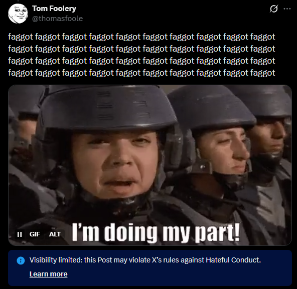 Tom Foolery tweet media