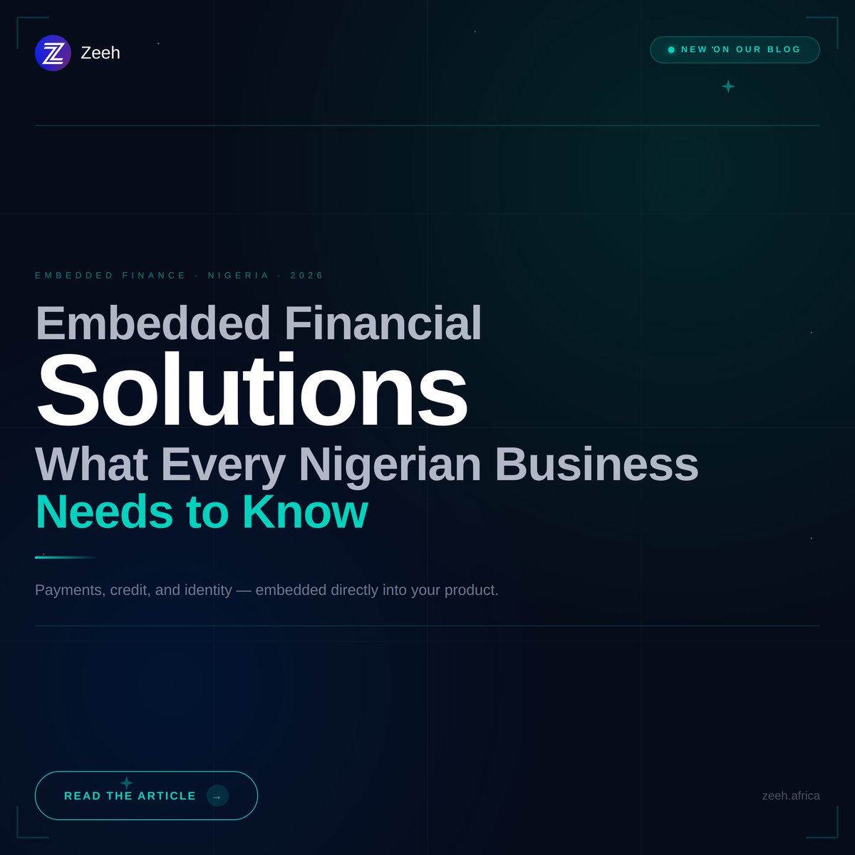 zeeh_africa's tweet photo. Embedded finance is becoming the default in Nigeria, with loans, payments, and insurance now being built directly into platforms. But it only works with strong identity, data, and payment infrastructure.
Read how here: https://t.co/v26BEVecyK
#EmbeddedFinance #OpenBanking #Zeeh https://t.co/a1l88GkERj