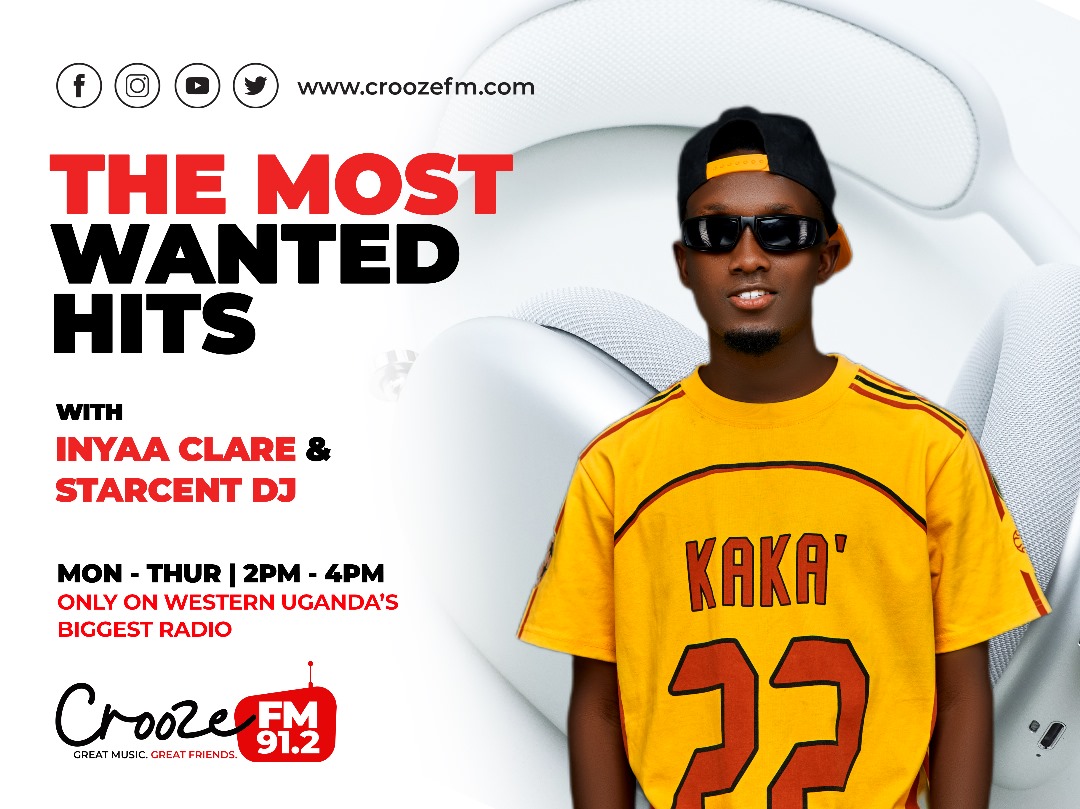 912CroozeFM's tweet image. Let's Jam Croozers🔥
@starcentdj😎 is spinning on #TheMostWantedHits 

#CroozeFM 
#Mbarara