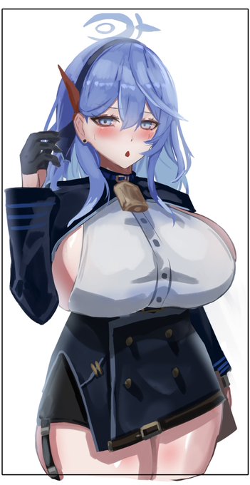 うちの描いたアコ見て
#ブルアカ 