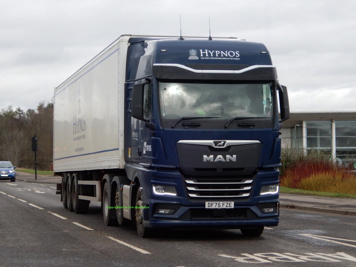 IainMackenzie49's tweet image. DFDS Logistics, In Hypnos Beds Livery,  DF75 FZE,  Taken on Baldovie Road, Dundee 24/02/26 @dfds_ukire @mantruckbusuk