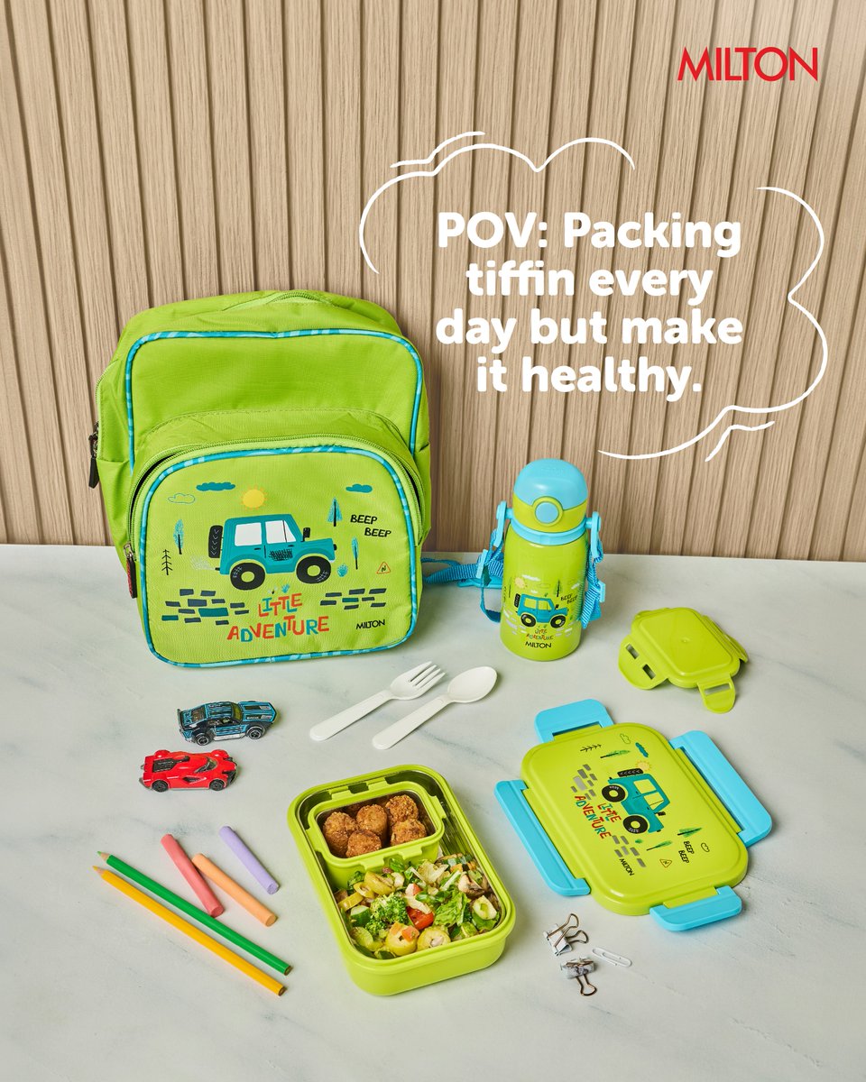 MiltonHomewares's tweet image. No more “What do I pack today—and will it leak?”

With Milton lunch boxes, everything stays warm, spill-proof, and neatly contained.

So parents can pack healthy, varied meals through the week with ease!

#Milton #TiffinLove #BackToSchool #SchoolEssentials #HealthyMeals