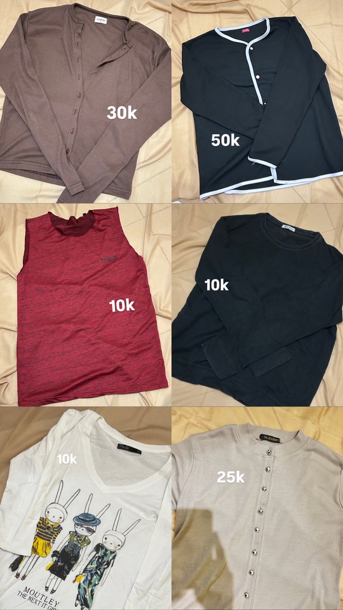 waitingyouW's tweet image. PRELOVED BAJU📍

‼️preloved baju-baju pemakaian pribadi, masi bagus, layak pakai, baru beberapa kali pakai dan ada yang belum sama sekali😊🤏🏻
 
- for detail boleh dm yawww🤗

📍serang
Co via 🍊// COD serang, banten

#wts #preloved #prelovedbaju #wtb #zonauang