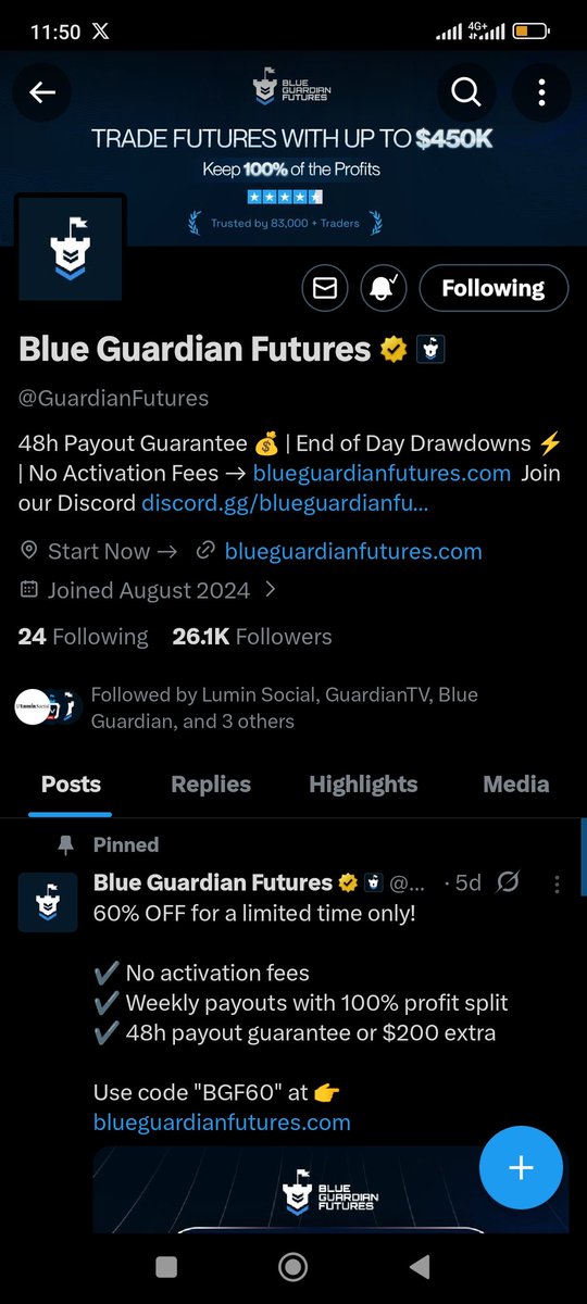 mrcrypto229's tweet photo. @katsinawafx @BlueGuardiancom @GuardianFutures @GuardianTvLive Done✅ https://t.co/TmZIbXjjnf