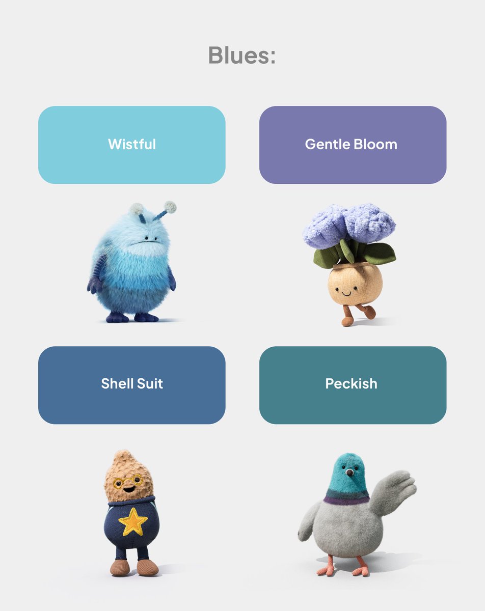 jellycatlondon's tweet image. Which is your favourite new Jellycat colour?💙

#jellycat #sharingjoy #jellycatcollection