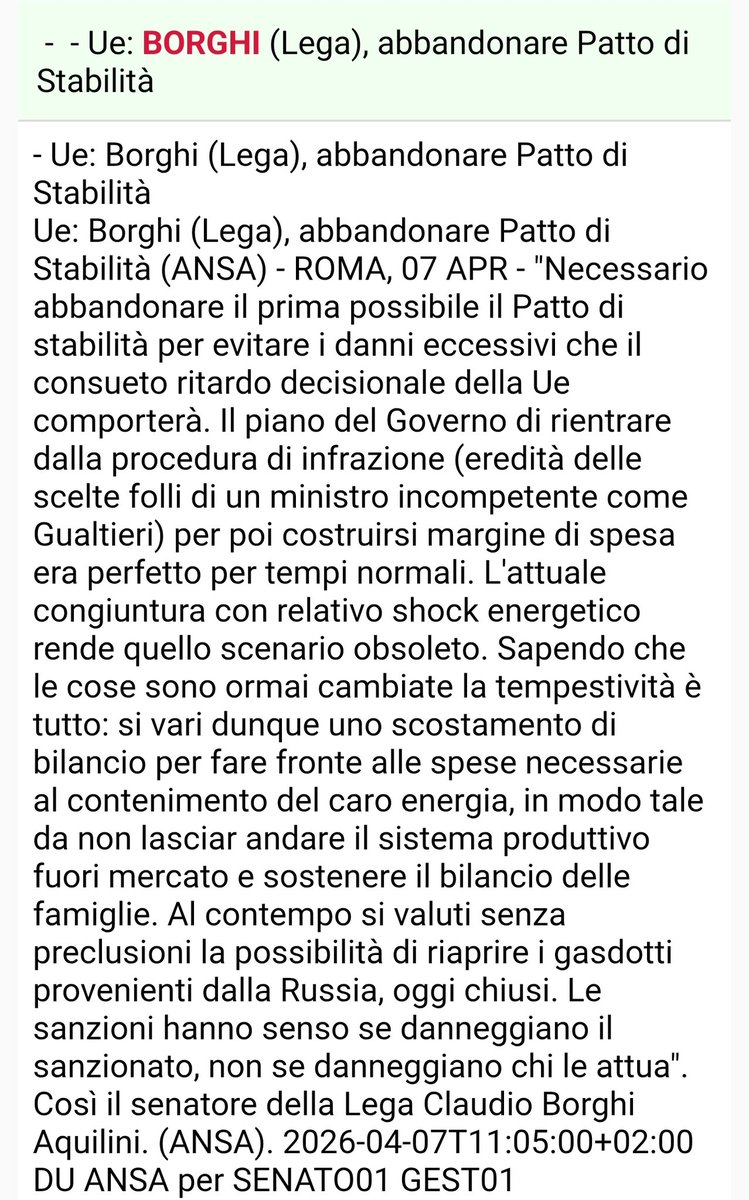 Claudio Borghi A. tweet media