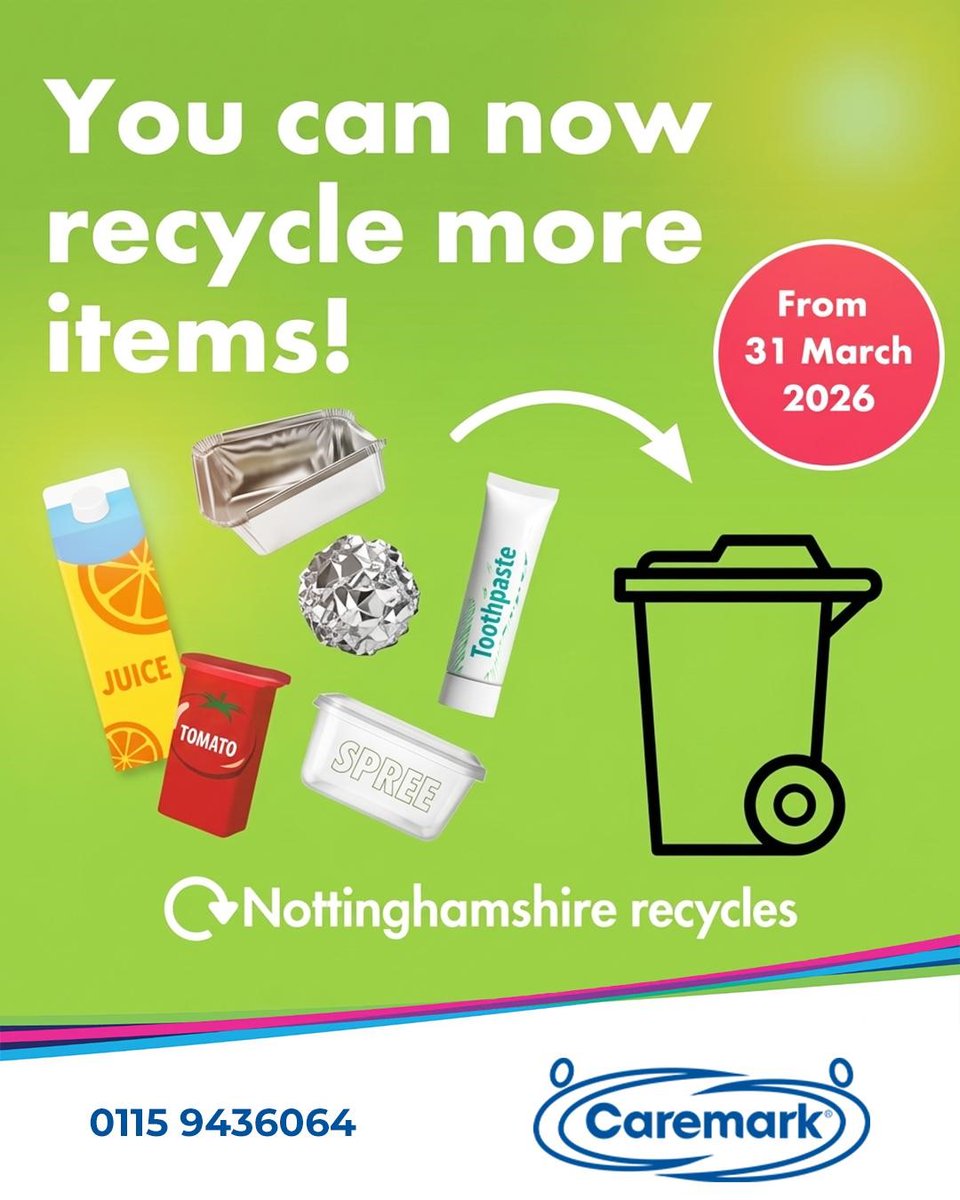CaremarkBrox's tweet image. Nottinghamshire expands recycling services: waste less, conserve more, recycle always

For further information, click the link
 newsroom.nottinghamshire.gov.uk/newsroom/news/…
Call us: 0115 943 6064
 
#recycling #sustainability