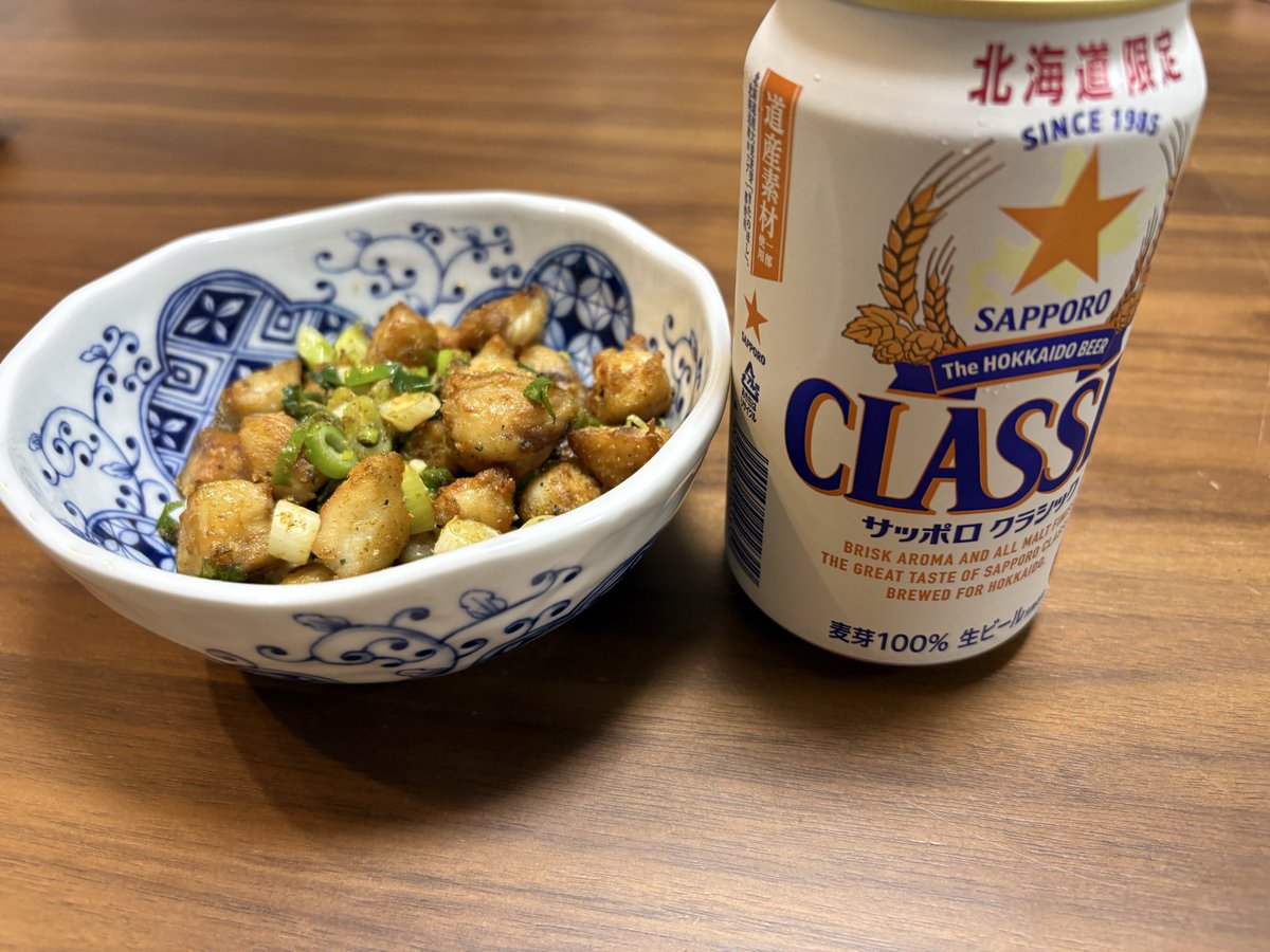 XSR900RED's tweet photo. ぼんじりとビール https://t.co/RoWrXmznId
