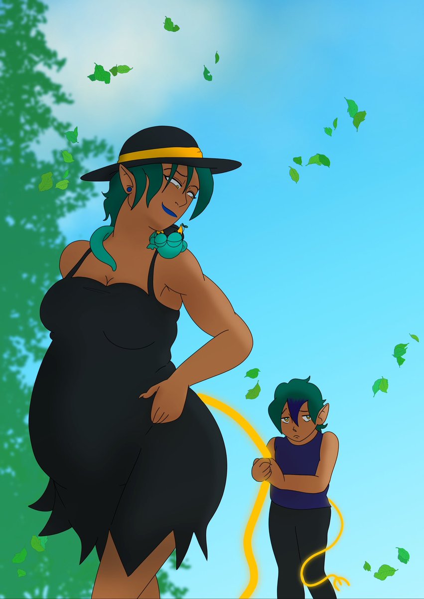 Halani attached at the hip ^-^ one of the twin sons, always holding his mamas tail