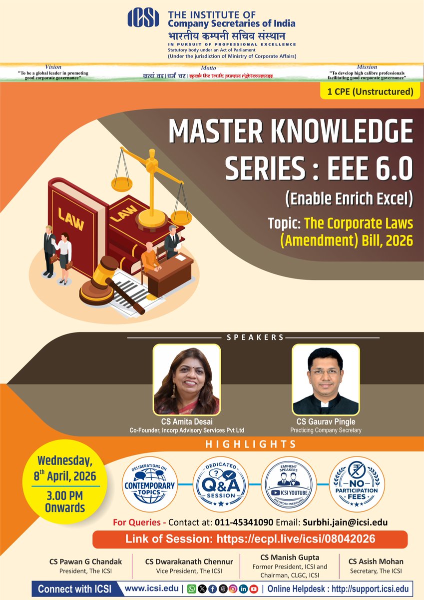 Institute of Company Secretaries of India (ICSI) tweet media