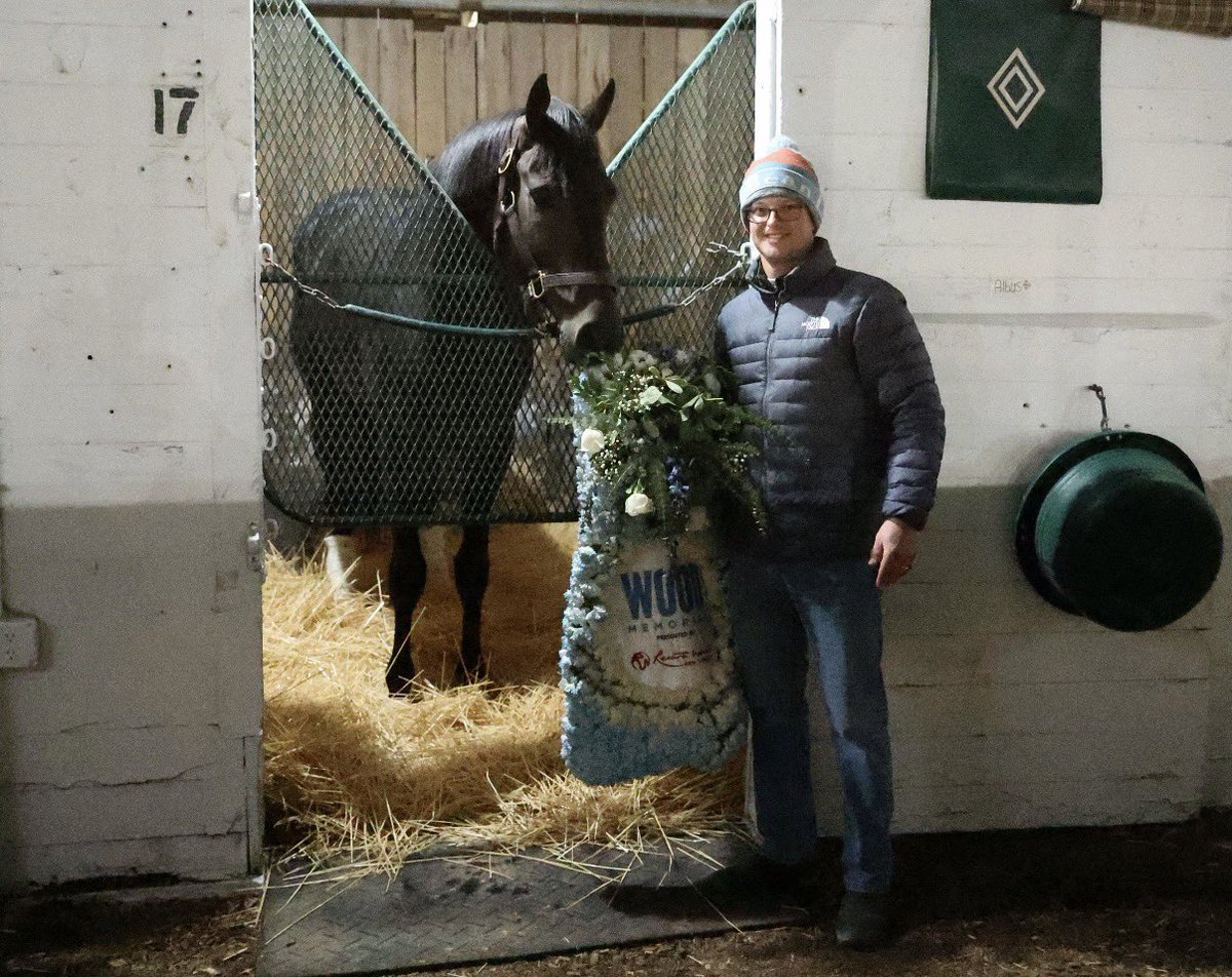 HorseRacingKK's tweet photo. Kentucky Derby contender Albus has arrived at @ChurchillDowns https://t.co/EN94Fzk8Lp