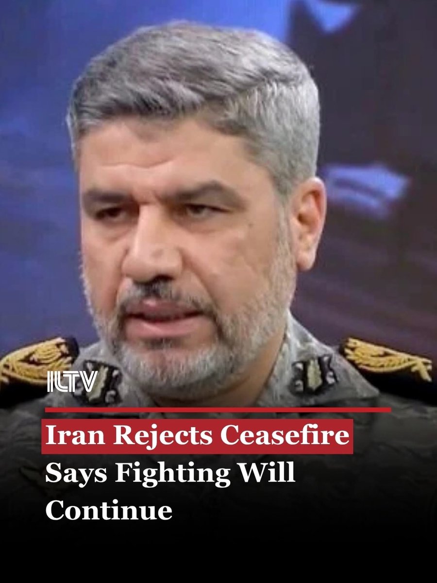 GOP_is_Gutless's tweet photo. BREAKING: Iran rejects ceasefire proposal.

Tehran insists on a permanent end to the war — fighting will continue.

No temporary pauses. No deals.

The conflict escalates as deadlines loom.
#Iran #CeasefireRejected #IranWar #MiddleEastConflict https://t.co/ahhCPmnCgv