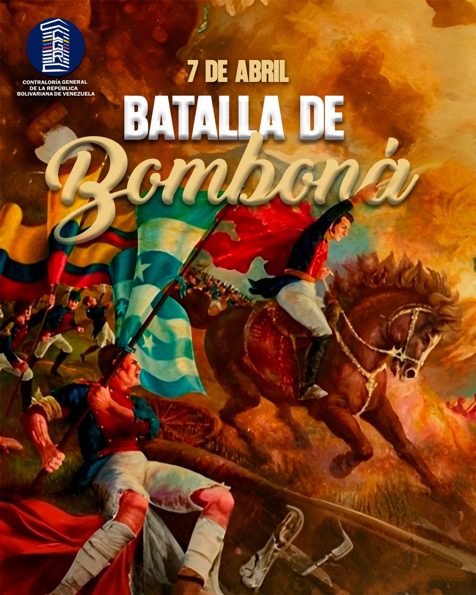 CGRVenezuela's tweet photo. #Infografía |  A 204 años de la Batalla de Bomboná, el pueblo venezolano recuerda la Campaña del Sur liderada por el Libertador Simón Bolívar el 7 de abril de 1822, para lograr la expansión de la Gran Colombia y consolidar la Independencia en los territorios de Suramérica. https://t.co/LfWZkEZX2D