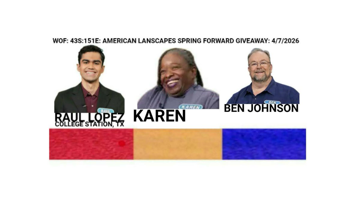 Wheel of Fortune on April 7, 2026. Tonight. @WheelofFortune @KHOU