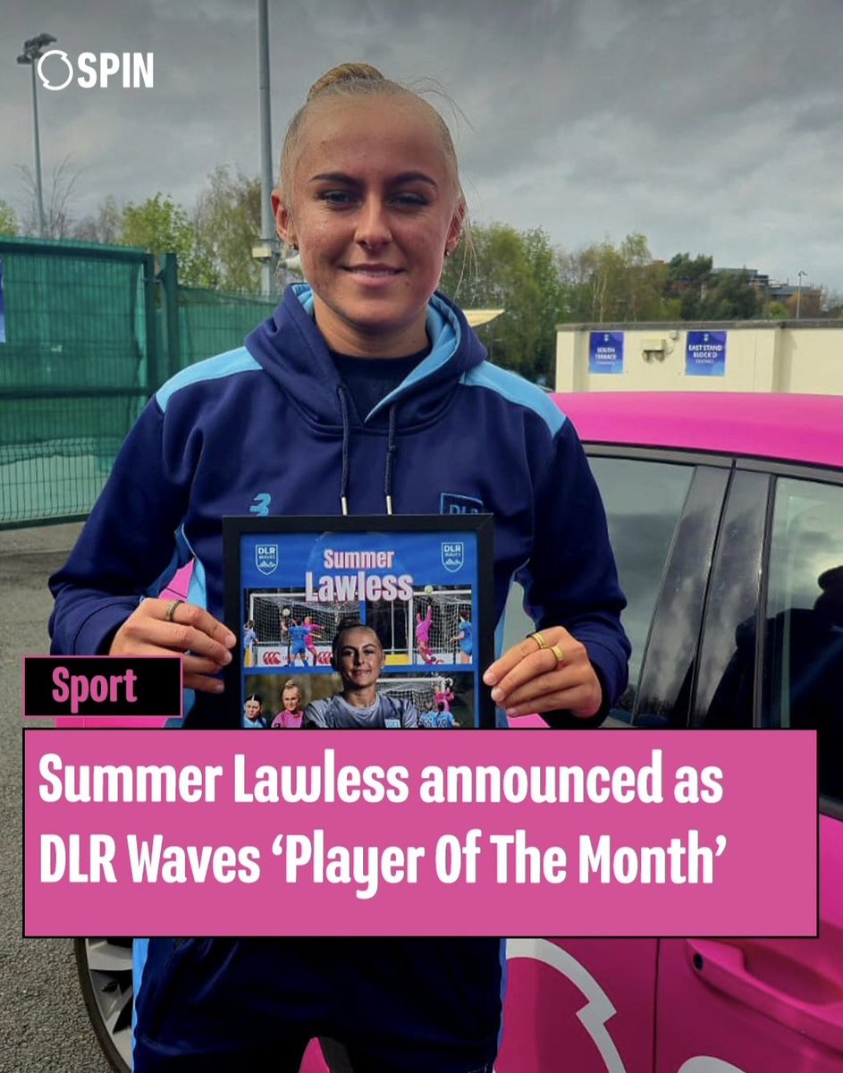 Congratulations to Summer Lawless the first winner of our <a href="/spin1038/">SPIN 1038</a> player of the month award. 

We are delighted to partner with Spin who are proud to be supporting the voices and stories of DLR Waves and investing in the future of women's sport and local communities. ⚽️⚽️

We
