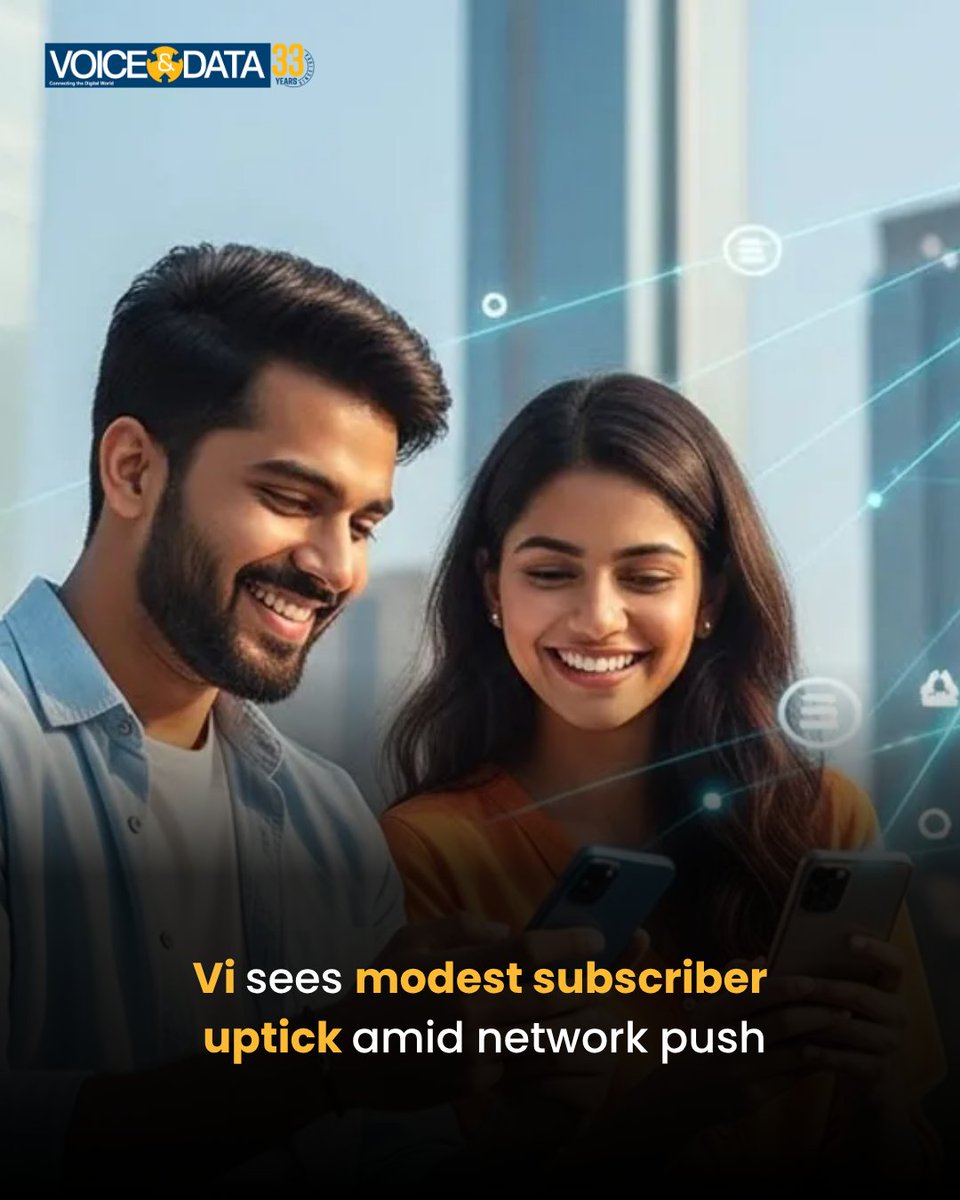 voicendata_'s tweet image. Vodafone Idea reports a small subscriber gain in February 2026, signalling early recovery as it increases network investments amid strong competition @ViNewsOfficial 

By Ayushi: voicendata.com/telecom/vi-see…

#Voice&amp;amp;Data #Vi #subscriber #network #telecom