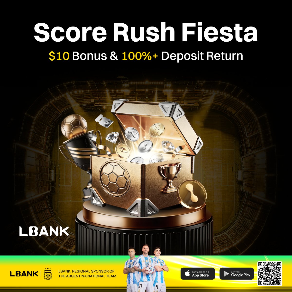 LBank_Exchange's tweet image. Score season is ON ⚽️🔥

$10 bonus + 100% deposit boost
you already know what time it is

Don’t just watch the game… play it right👇
lbank.com/event-new/wc26…

#LBank #Crypto #WorldCup #BonusSeason